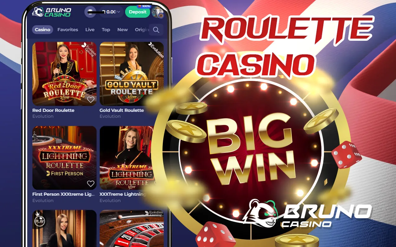 Beproef uw geluk met het spelen van roulette bij Bruno Casino NL