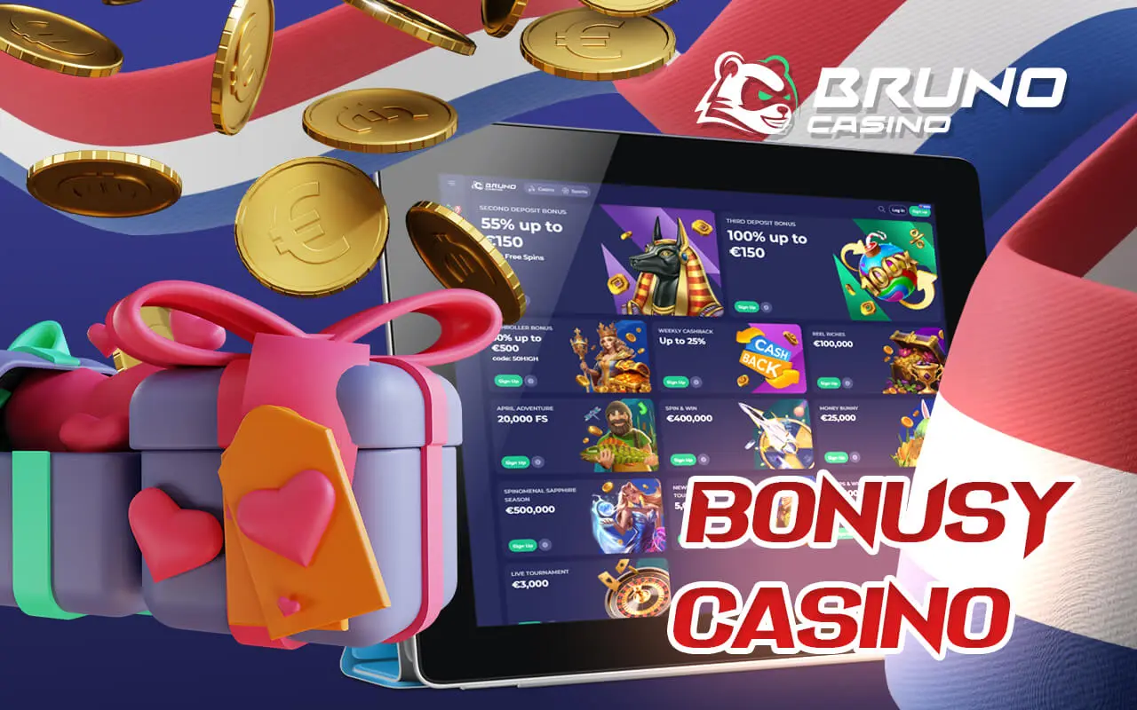 Er wachten veel bonussen op je bij Bruno Casino NL
